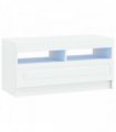 vidaXL LED TV Cabinet White Engineered Wood — V0672276900