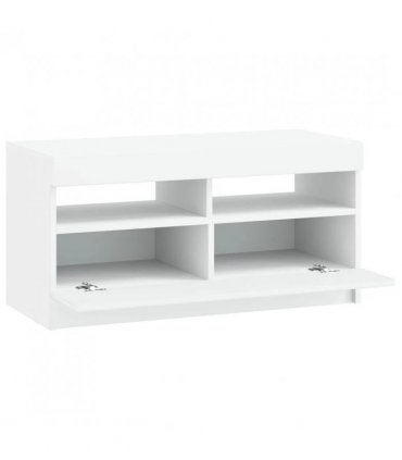 vidaXL LED TV Cabinet White Engineered Wood — V0672276900