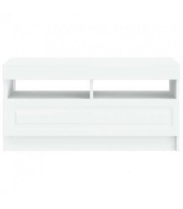 vidaXL LED TV Cabinet White Engineered Wood — V0672276900