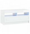 vidaXL LED TV Cabinet High Gloss White Engineered Wood — V0672276901
