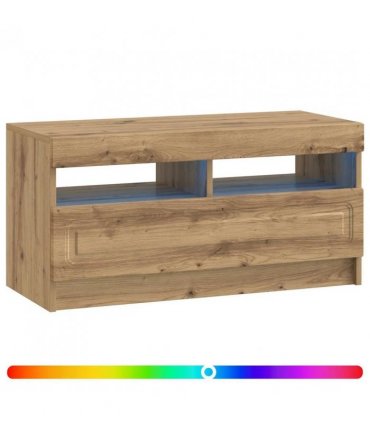 vidaXL LED TV Cabinet Artisan Oak Engineered Wood — V0672276903