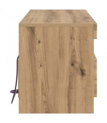 vidaXL LED TV Cabinet Artisan Oak Engineered Wood — V0672276903