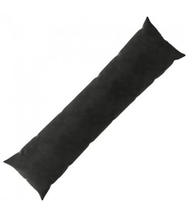 vidaXL Cushion with Pillow HEERLEN Black 40 x 145 cm Velvet