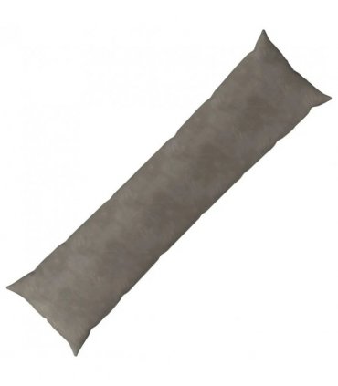 vidaXL Cushion with Pillow HEERLEN Light Grey 40 x 145 cm Velvet