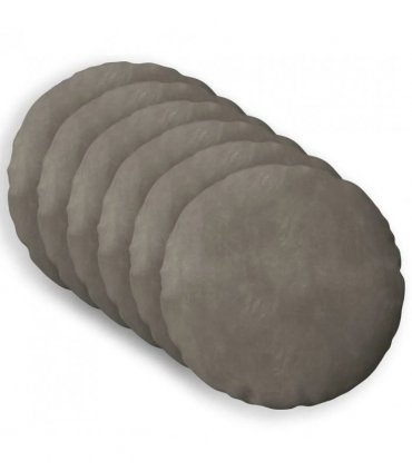 vidaXL Cushion with Pillow HEERLEN 6 pcs Light Grey Velvet — Size: Ø 40 cm