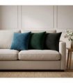 vidaXL Cushion with Pillow HEERLEN 6 pcs Dark Green Velvet — Size: 40 x 40 cm