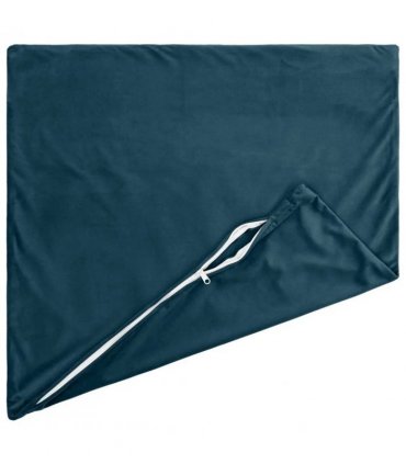 vidaXL Cushion with Pillow HEERLEN 2 pcs Blue Velvet — Size: 40 x 40 cm