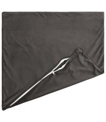 vidaXL Cushion with Pillow HEERLEN 12 pcs Dark Grey Velvet — Size: 45 x 45 cm