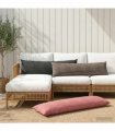 vidaXL Cushion with Pillow HEERLEN 2 pcs Pink Velvet — Size: 40 x 145 cm