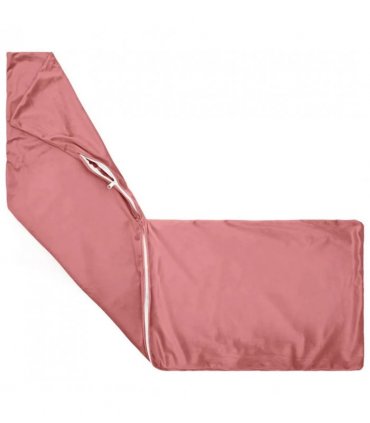 vidaXL Cushion with Pillow HEERLEN 2 pcs Pink Velvet — Size: 40 x 145 cm