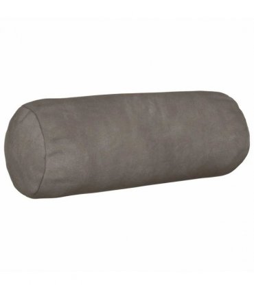 vidaXL Cushion with Pillow HEERLEN 2 pcs Light Grey Velvet — Size: Ø 15 x 40 cm
