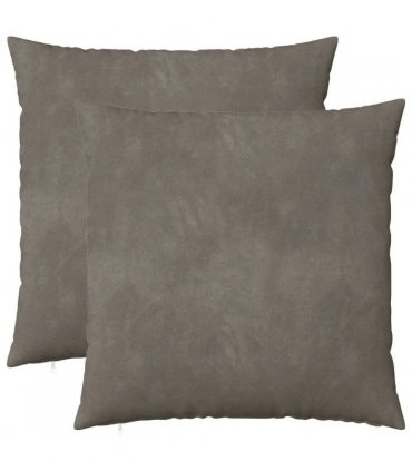 vidaXL Cushion with Pillow HEERLEN 2 pcs Light Grey Velvet — Size: 55 x 55 cm