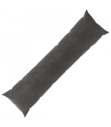 vidaXL Cushion with Pillow HEERLEN Dark Grey 40 x 145 cm Velvet