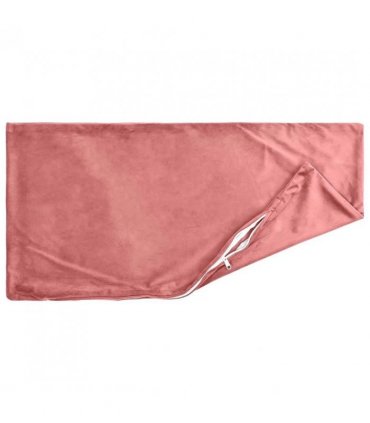 vidaXL Cushion with Pillow HEERLEN 2 pcs Pink Velvet — Size: 40 x 80 cm