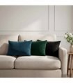 vidaXL Cushion with Pillow HEERLEN 6 pcs Black Velvet — Size: 40 x 60 cm