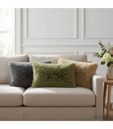vidaXL Cushion with Pillow HEERLEN 2 pcs Light Grey PV Fleece — Size: 30 x 50 cm