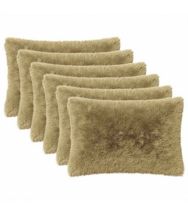 vidaXL Cushion with Pillow HEERLEN 2 pcs Light Grey PV Fleece — Size: 30 x 50 cm
