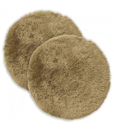 vidaXL Cushion with Pillow HEERLEN 6 pcs Light Grey PV Fleece — Size: Ø 50 cm
