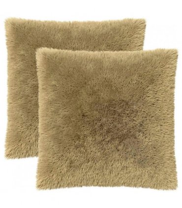 vidaXL Cushion with Pillow HEERLEN 2 pcs Light Grey PV Fleece — Size: 55 x 55 cm