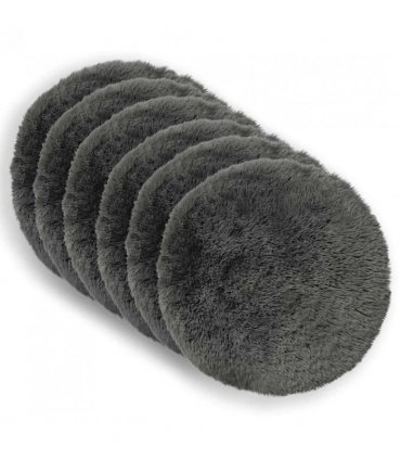 vidaXL Cushion with Pillow HEERLEN 2 pcs Light Green PV Fleece — Size: Ø 40 cm