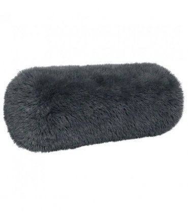 vidaXL Cushion with Pillow HEERLEN 6 pcs Anthracite PV Fleece — Size: Ø 15 x 40 cm