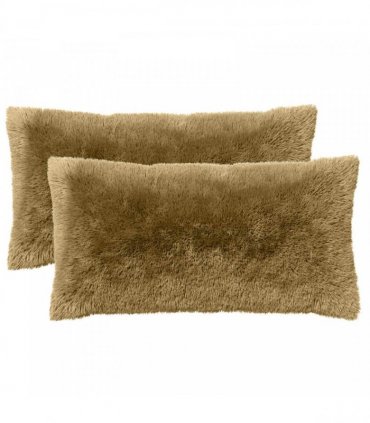 vidaXL Cushion with Pillow HEERLEN 12 pcs Light Grey PV Fleece — Size: 40 x 80 cm