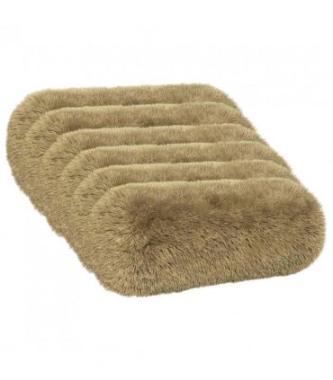 vidaXL Cushion with Pillow HEERLEN 6 pcs Light Grey PV Fleece — Size: Ø 15 x 40 cm