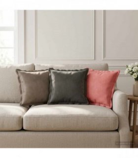 vidaXL Cushion with Pillow HOUTEN 6 pcs Pink Velvet — Size: 30 x 30 cm