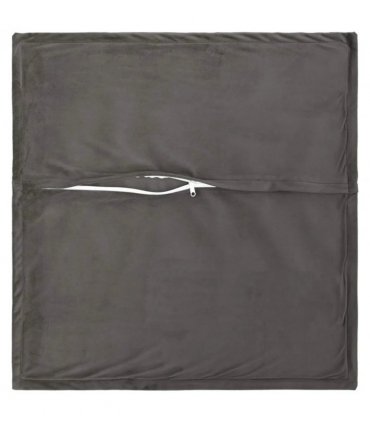 vidaXL Cushion with Pillow HOUTEN 2 pcs Dark Grey Velvet — Size: 35 x 35 cm