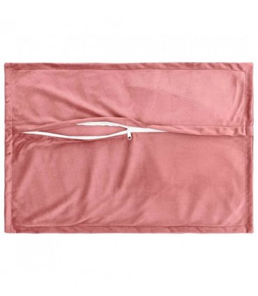 vidaXL Cushion with Pillow HOUTEN 2 pcs Pink Velvet — Size: 40 x 60 cm