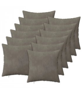 vidaXL Cushion Cover 12 pcs HEERLEN Light Grey 40 x 40 cm Velvet