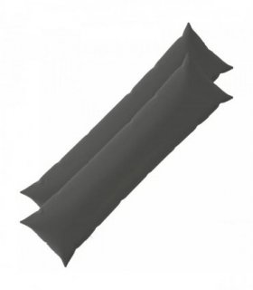 vidaXL Cushion Cover 2 pcs HEERLEN Anthracite 40 x 145 cm Polyester