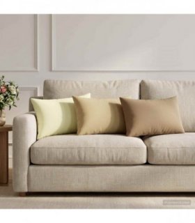 vidaXL Cushion Cover 6 pcs HEERLEN Cream 30 x 50 cm Polyester