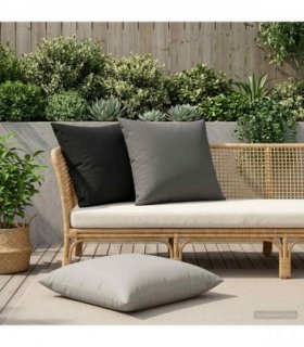vidaXL Cushion Cover 2 pcs HEERLEN Anthracite 65 x 65 cm Polyester