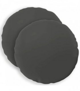 vidaXL Cushion Cover 2 pcs HEERLEN Anthracite Ø 60 cm Polyester