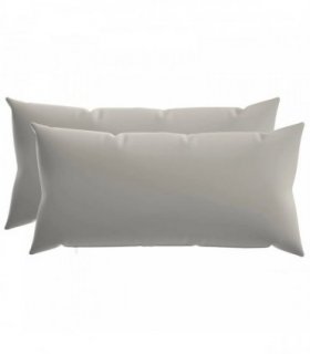 vidaXL Cushion Cover 2 pcs HEERLEN Grey 40 x 70 cm Polyester