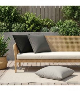 vidaXL Cushion Cover 2 pcs HEERLEN Anthracite 60 x 60 cm Polyester