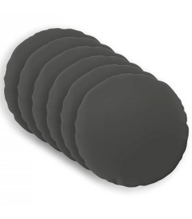 vidaXL Cushion Cover 6 pcs HEERLEN Anthracite Ø 40 cm Polyester