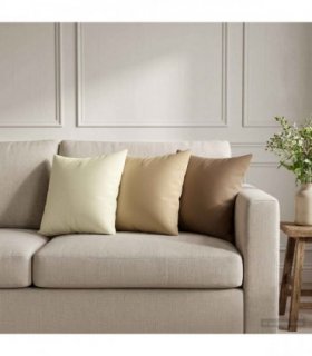vidaXL Cushion Cover 6 pcs HEERLEN Cream 40 x 40 cm Polyester