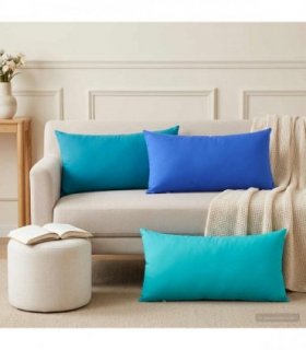 vidaXL Cushion Cover 2 pcs HEERLEN Royal Blue 40 x 80 cm Polyester