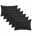 vidaXL Cushion Cover 6 pcs HEERLEN Black 30 x 50 cm Polyester