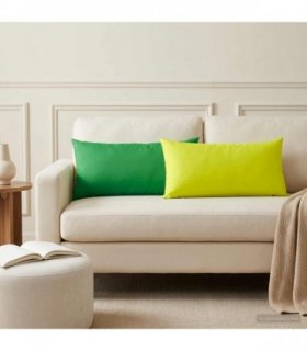 vidaXL Cushion Cover 2 pcs HEERLEN Green 40 x 80 cm Polyester