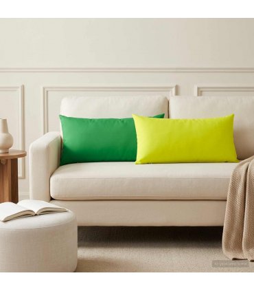 vidaXL Cushion Cover 2 pcs HEERLEN Green 40 x 80 cm Polyester