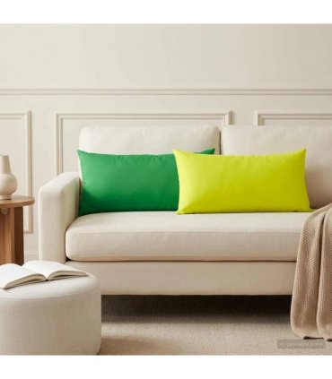 vidaXL Cushion Cover 2 pcs HEERLEN Green 40 x 80 cm Polyester