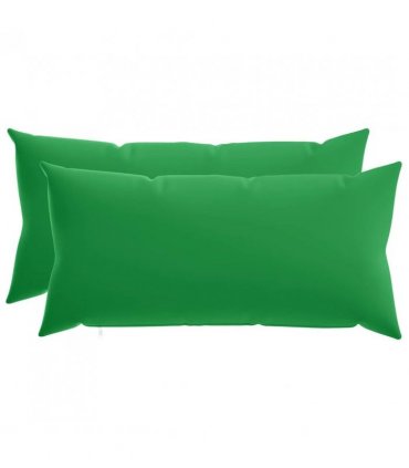 vidaXL Cushion Cover 2 pcs HEERLEN Green 40 x 80 cm Polyester