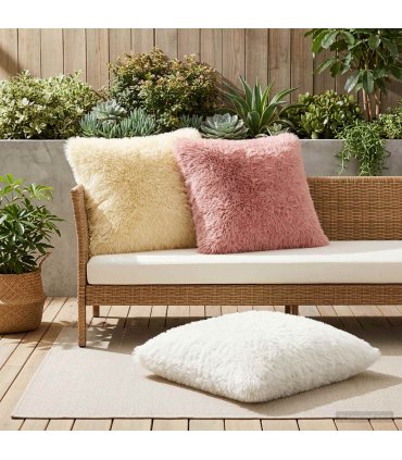 vidaXL Cushion Cover 6 pcs HEERLEN Cream 80 x 80 cm PV Fleece