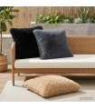 vidaXL Cushion Cover 2 pcs HEERLEN Black 80 x 80 cm PV Fleece