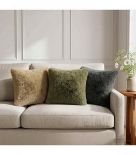 vidaXL Cushion Cover 6 pcs HEERLEN Light Grey 40 x 40 cm PV Fleece