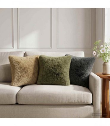 vidaXL Cushion Cover 6 pcs HEERLEN Light Grey 40 x 40 cm PV Fleece