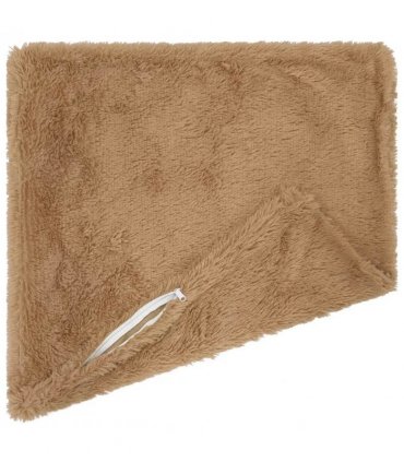 vidaXL Cushion Cover 2 pcs HEERLEN Taupe 80 x 80 cm PV Fleece